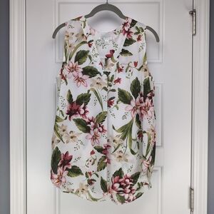 Violet & Claire Red and Green Sleeveless Tank Top